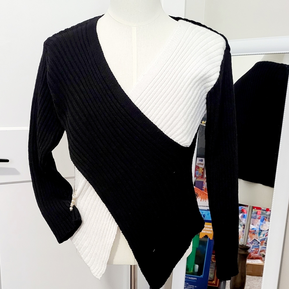 Black and White Women's Sweater